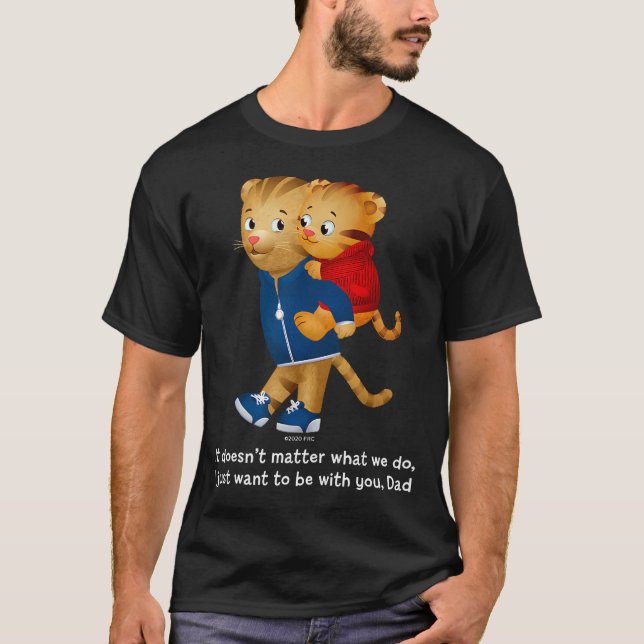 Daniel And Dad Tiger (Dark T-Shirt (Front)