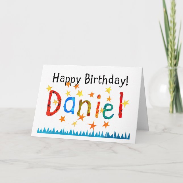 'Daniel' Birthday Card (Front)