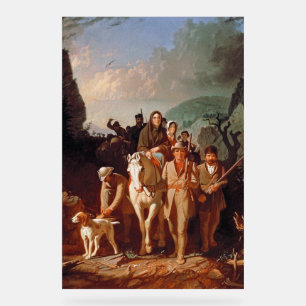 Daniel Boone escorting settlers Acrylic Sign