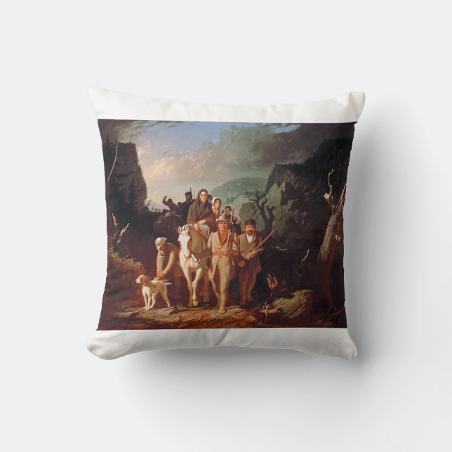 Daniel Boone escorting settlers  Cushion (Front)