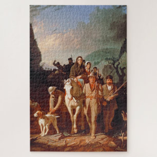 Daniel Boone escorting settlers Jigsaw Puzzle