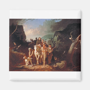 Daniel Boone escorting settlers  Magnet