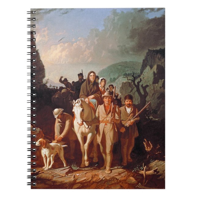 Daniel Boone escorting settlers  Notebook (Front)