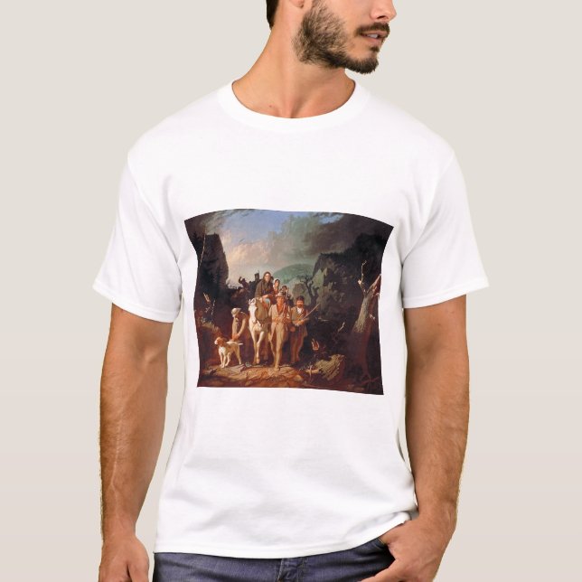 Daniel Boone escorting settlers  T-Shirt (Front)