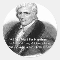 Daniel Boone Humour Quote Gifts Tees Cards Etc