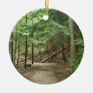 Daniel Boone Wilderness Trail, Cumberland Gap TN Ceramic Tree Decoration