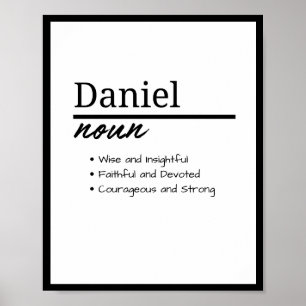 Daniel, Boy Personalised Name Definition Poster