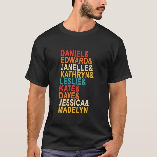 Daniel & Edward & Janelle & Kathryn & Leslie & Kat T-Shirt (Front)