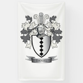 Daniel Family Crest Coat of Arms Banner