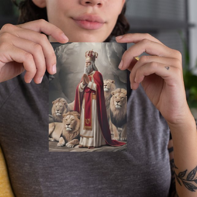 Daniel in the lion`s den Greeting card 2 (Creator Uploaded)
