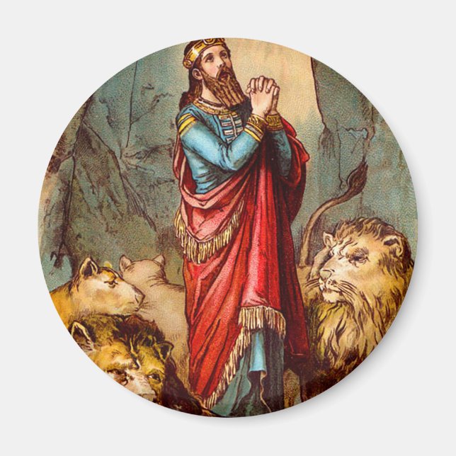 Daniel in the lion`s den Magnet (Front)