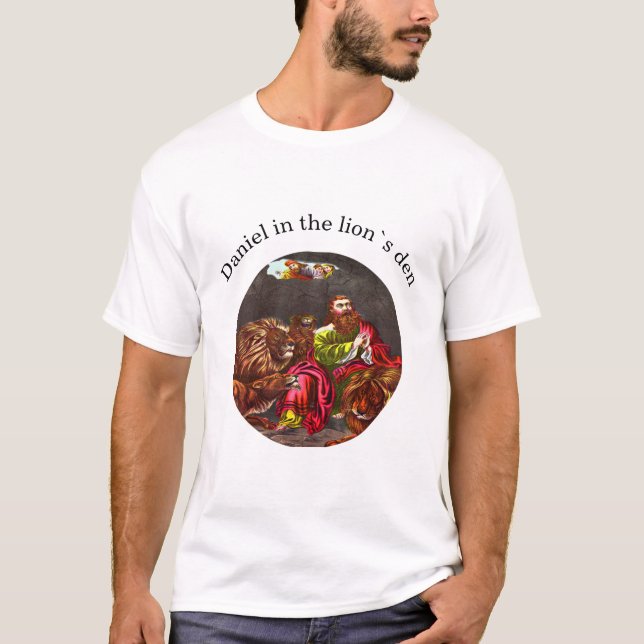 Daniel in the lion`s den t shirt (Front)
