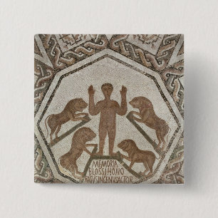 Daniel in the Lions' Den 15 Cm Square Badge