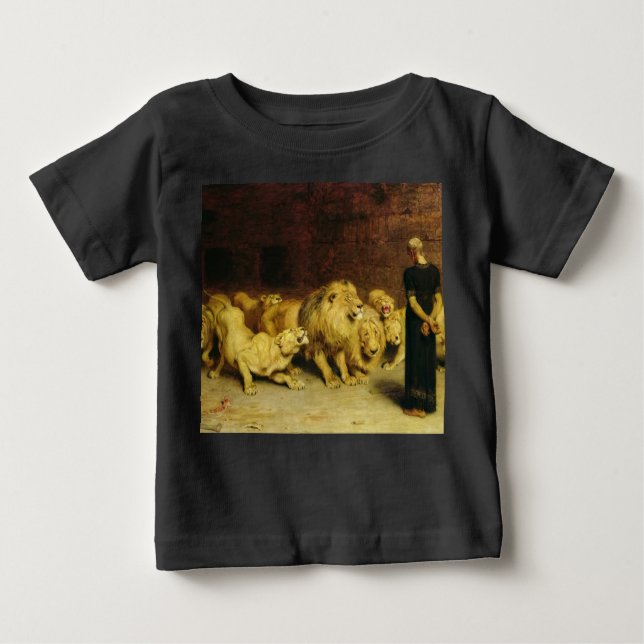 Daniel in the Lions' Den, 1872 by Briton Riviere Baby T-Shirt (Front)