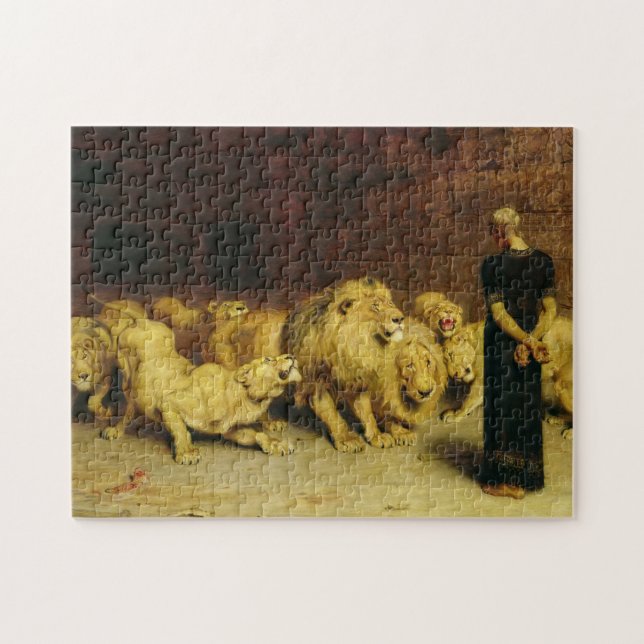 Daniel in the Lions' Den, 1872 by Briton Riviere Jigsaw Puzzle (Horizontal)