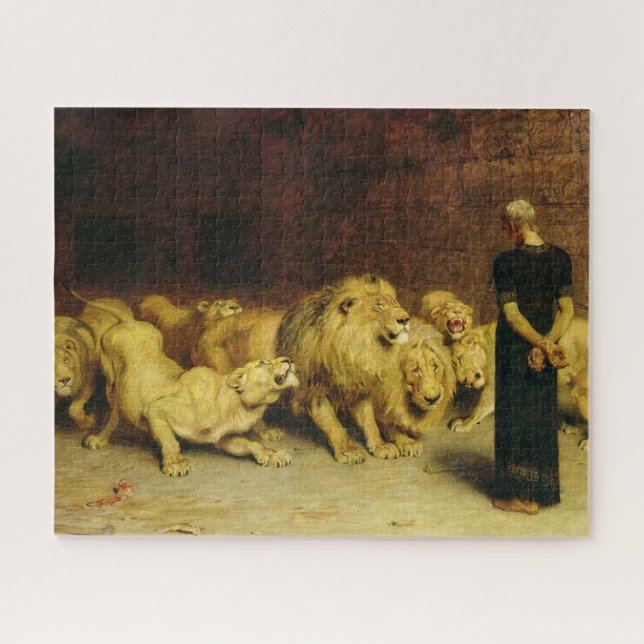 Daniel in the Lions' Den by Briton Riviere Jigsaw Puzzle (Horizontal)