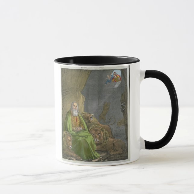 Daniel in the Lions' Den, from a bible printed by Mug (Right)
