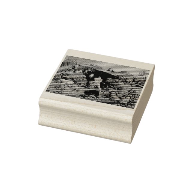 Daniel in the Lions' Den Rubber Stamp (Stamp)