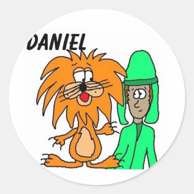 Daniel In The Lion's Den Stickers (Front)