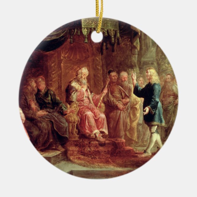 Daniel Interprets Nebuchadnezzar's First Dream (oi Ceramic Tree Decoration (Front)