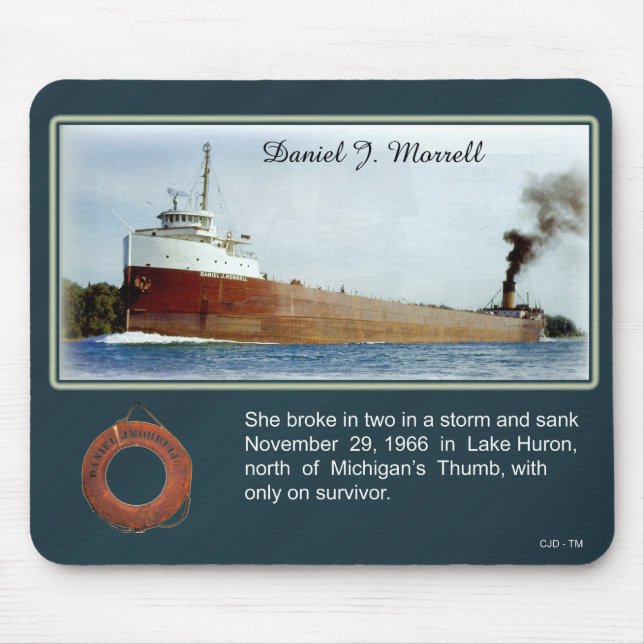 Daniel J. Morrell shipwreck mousepad (Front)