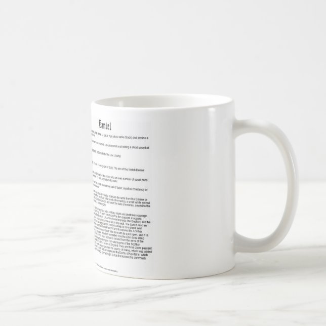 daniel (meaning) coffee mug (Right)