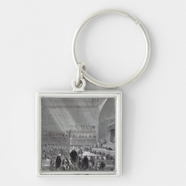 Daniel O'Connell standing trial in 1844 Key Ring (Front)