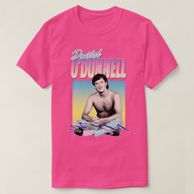 Daniel ODonnell Aesthetic 80s Design T-Shirt (Design Front)