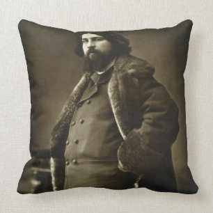 Daniel Vierge (1851-1904), from 'Galerie Contempor Cushion