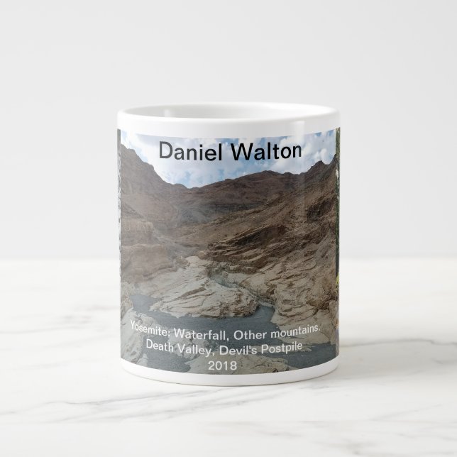 Daniel Walton Yosemite: Waterfall, Other Mountains Large Coffee Mug (Front)