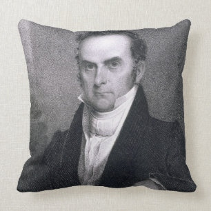 Daniel Webster (1782-1852) (engraving) Cushion