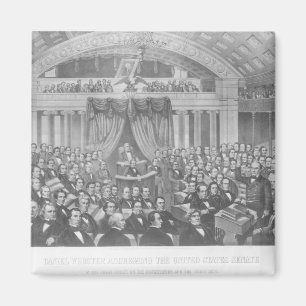 Daniel Webster addressing the United States Magnet