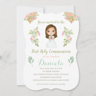 DANIELA First Communion Invitation