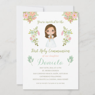 DANIELA First Communion Invitation
