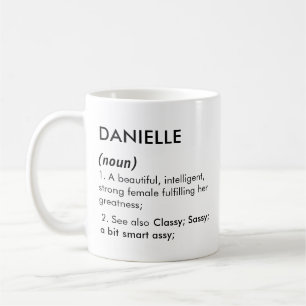 Danielle name, Editable name, Custom name Coffee Mug