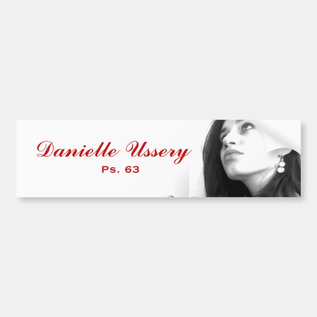 Danielle Ussery promo Bumper Sticker (Front)