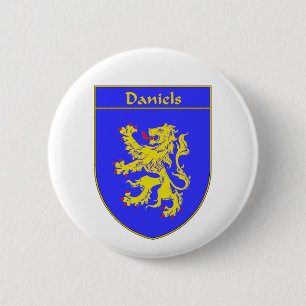 Daniels Coat of Arms/Family Crest 6 Cm Round Badge