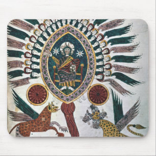 Daniel's vision of Four Beasts and God Mouse Pad