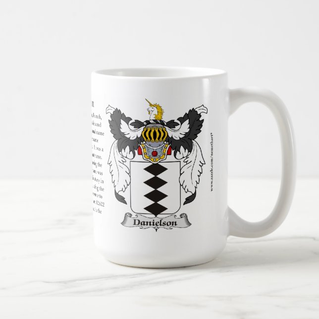 Danielson, the Origin, the Meaning and the Crest Coffee Mug (Right)
