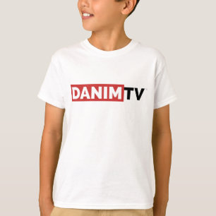 Danim TV Official Logo Basic White Tee Shirt