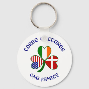 Danish 3 Cultures Key Ring