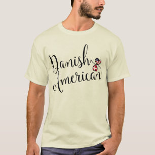 Danish American Entwinted Hearts Tee Shirt