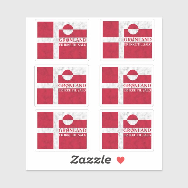 Danish and Greenland Flag Pack (Sheet)
