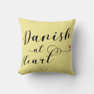 Danish At Heart Throw Cushion, Denmark Cushion
