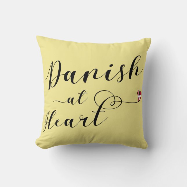 Danish At Heart Throw Cushion, Denmark Cushion (Front)