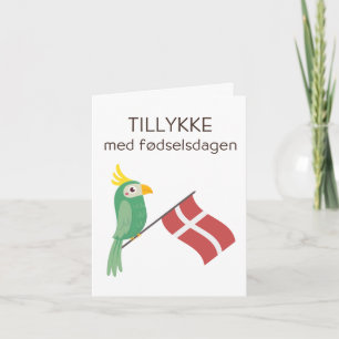 Danish Birthday Card – Tillykke med fødselsdagen