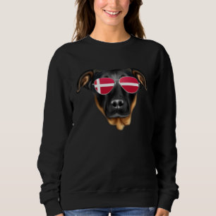 Danish Flag Beauceron Dog Denmark Pocket Sweatshirt