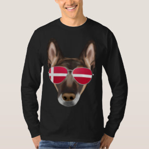 Danish Flag Belgian Malinoi Dog Denmark Pocket T-Shirt