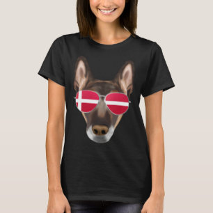 Danish Flag Belgian Malinoi Dog Denmark Pocket T-Shirt