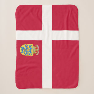 Danish Flag Blanket, patriotic, Denmark Sherpa Blanket